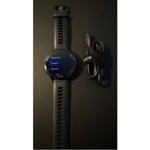 Garmin Black Smartwatch with Charging Cable